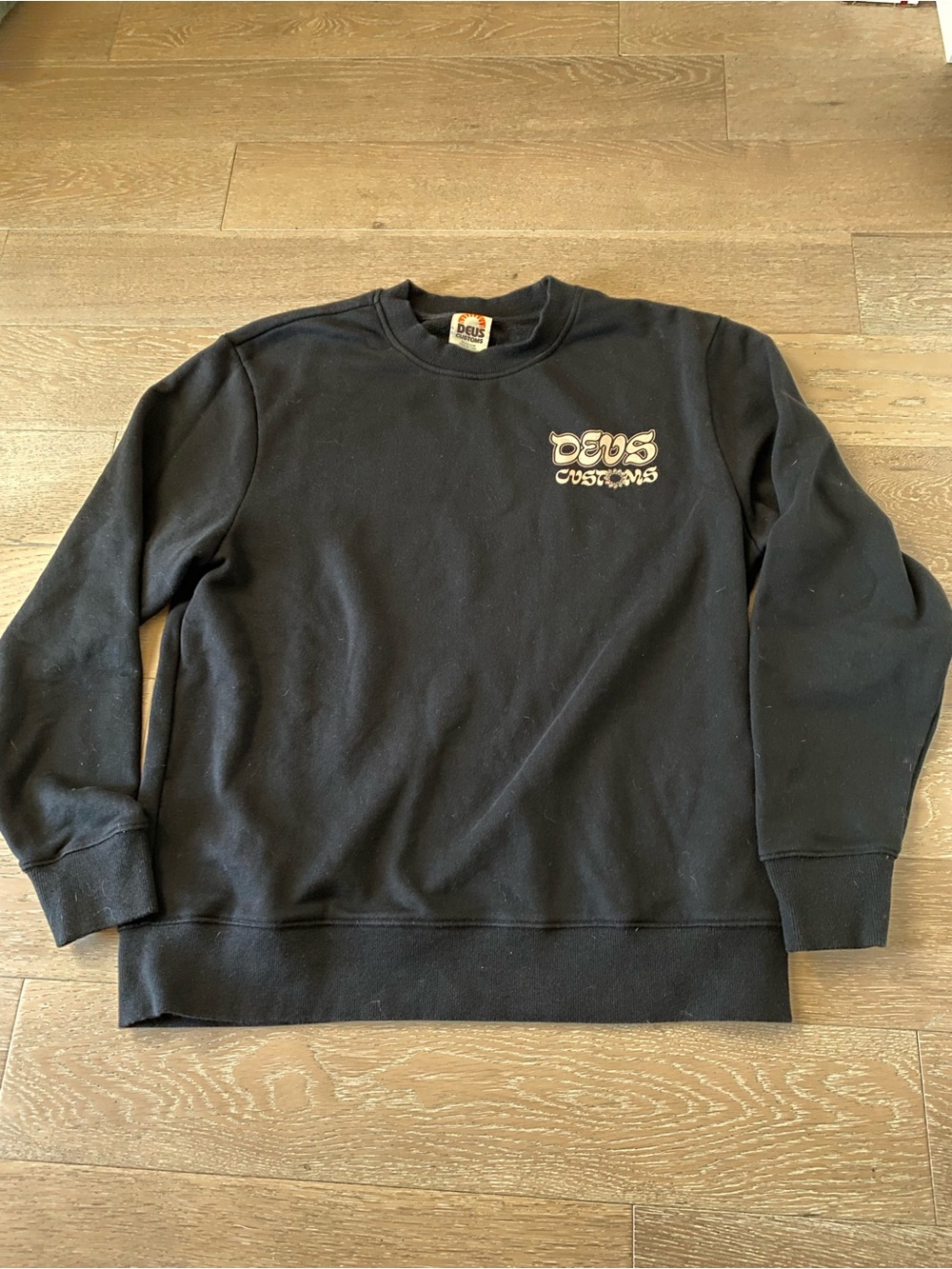 Deus Ex Machina DEUS CUSTOMS black sweatshirt temple of enthusiasm sweatshirt M